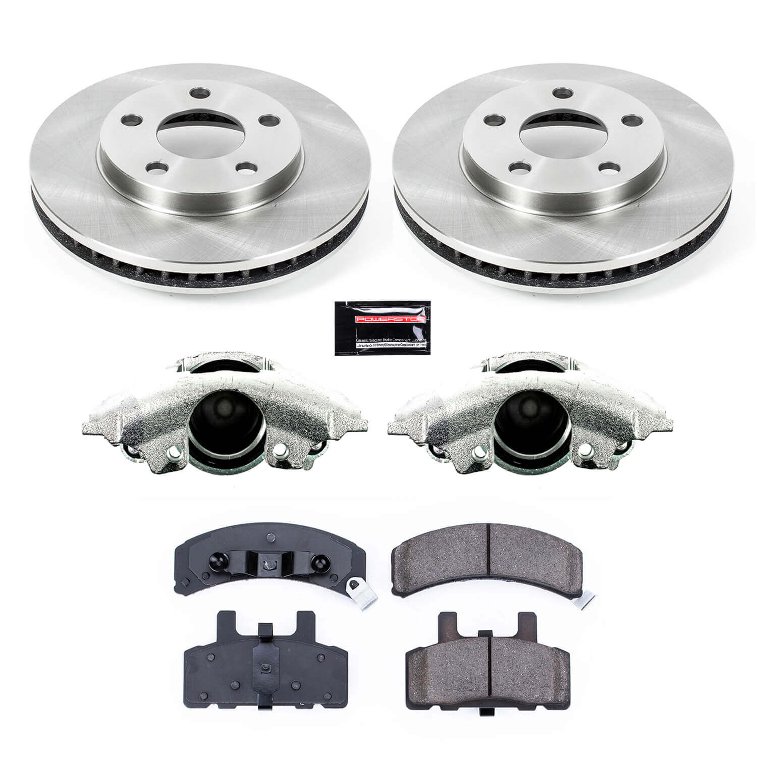 Power Stop KCOE3132 Autospecialty 1-Click OE Replacement Front Brake Kit With Calipers for 1990-1991 Cadillac Commercial Chassis product image