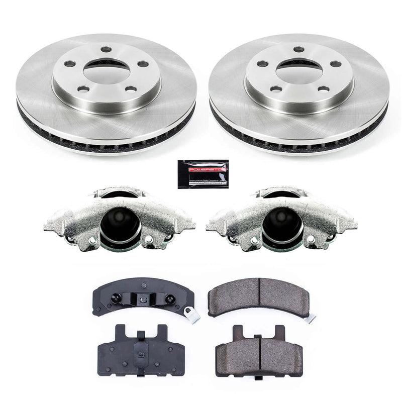 Power Stop KCOE3132 Autospecialty 1-Click OE Replacement Front Brake Kit With Calipers for 1990-1991 Cadillac Commercial Chassis product image