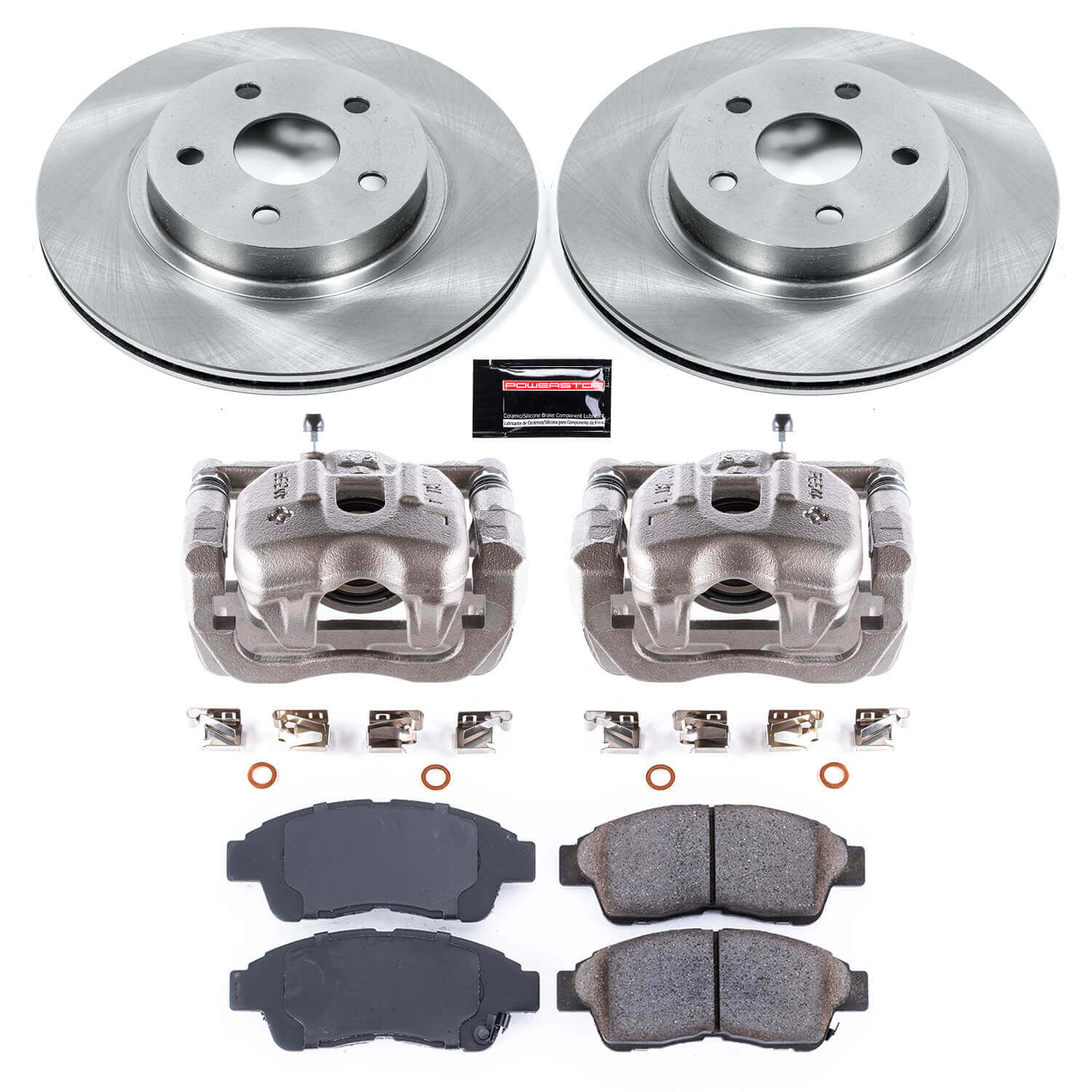 Power Stop KCOE3163 Autospecialty 1-Click OE Replacement Pad And Rotor Kit With Calipers for 1996-2003 Toyota RAV4 product image