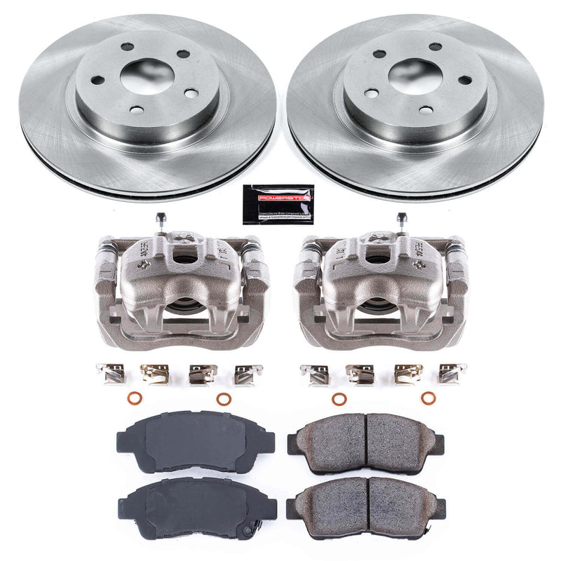 Power Stop KCOE3163 Autospecialty 1-Click OE Replacement Pad And Rotor Kit With Calipers for 1996-2003 Toyota RAV4 product image