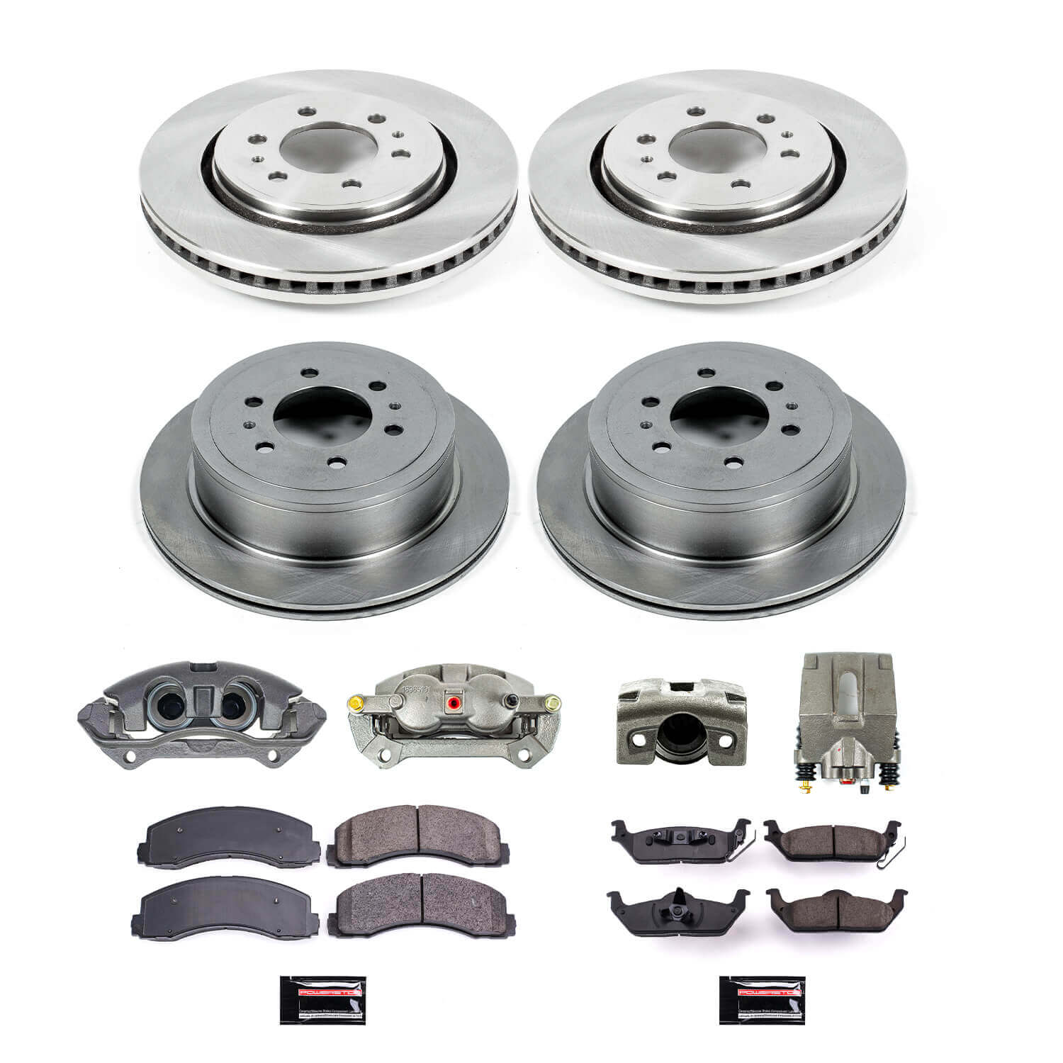 Power Stop KCOE3166 Autospecialty 1-Click Daily Driver Front And Rear Brake Kit for 2010-2011 Ford F-150 product image