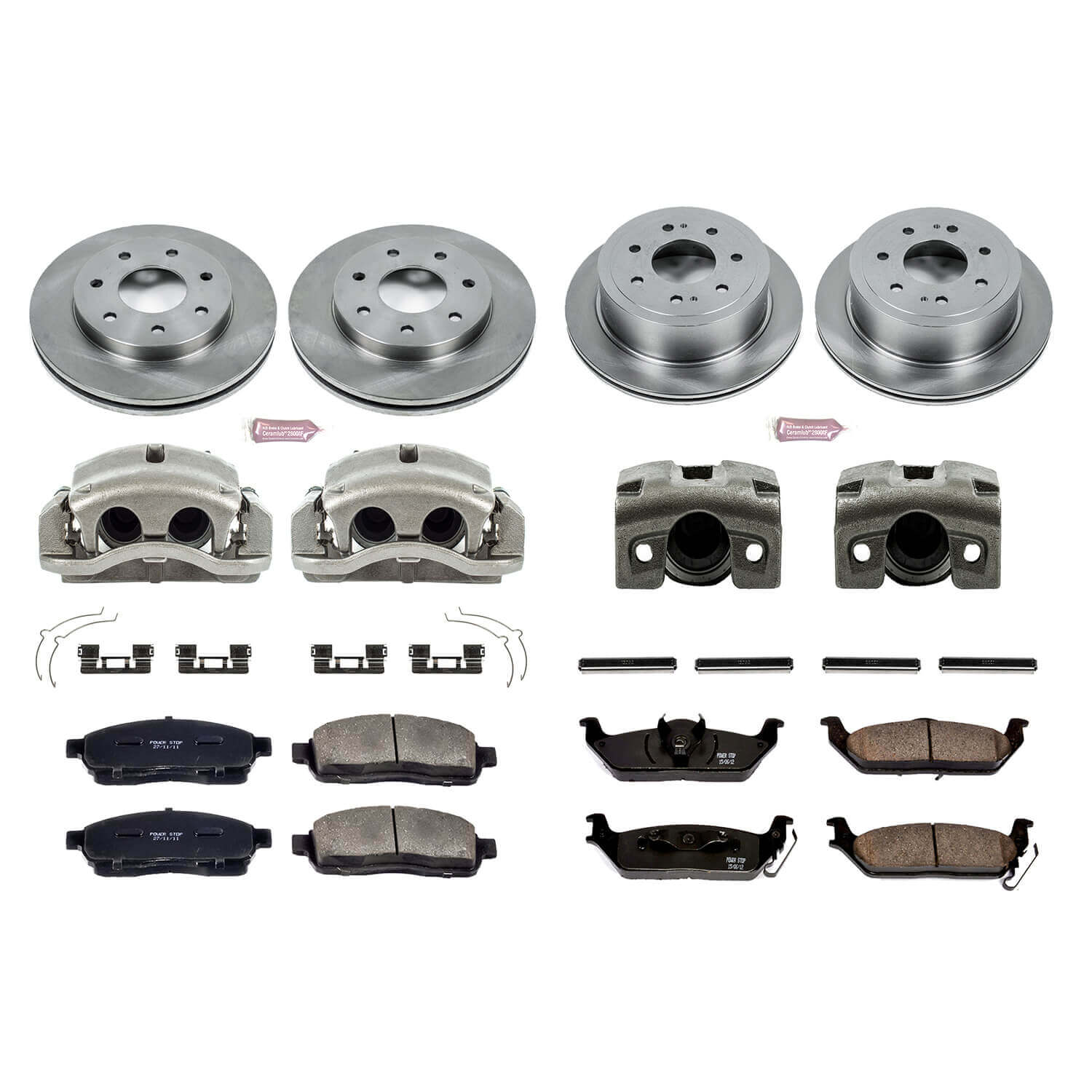 Power Stop KCOE4006 Autospecialty 1-Click Daily Driver Front And Rear Brake Kit for 2004 Ford F-150 4 Wheel Drive product image