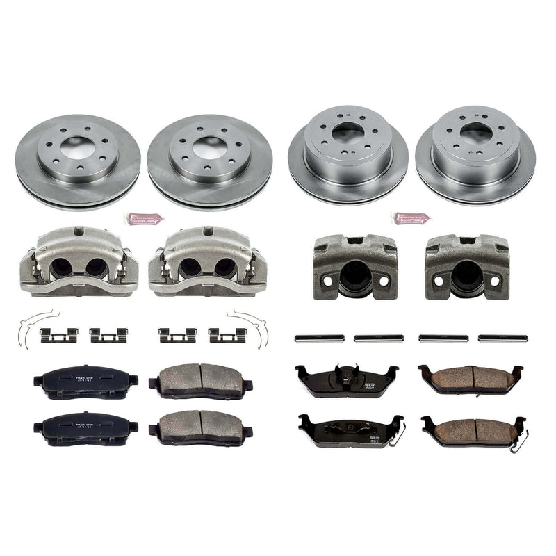 Power Stop KCOE4006 Autospecialty 1-Click Daily Driver Front And Rear Brake Kit for 2004 Ford F-150 4 Wheel Drive product image