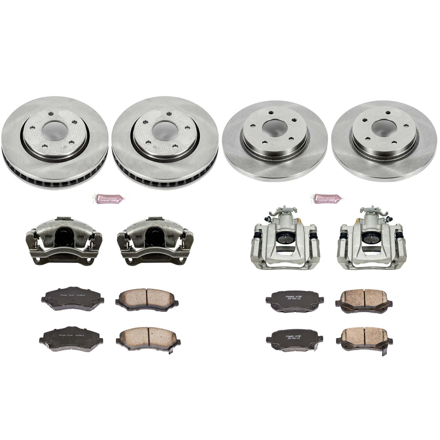Power Stop KCOE4015 Autospecialty 1-Click Daily Driver Front And Rear Brake Kit for 2008-2012 Chrysler Town & Country product image