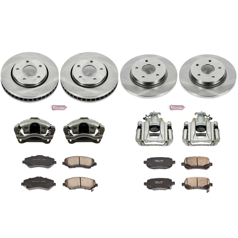Power Stop KCOE4015 Autospecialty 1-Click Daily Driver Front And Rear Brake Kit for 2008-2012 Chrysler Town & Country product image