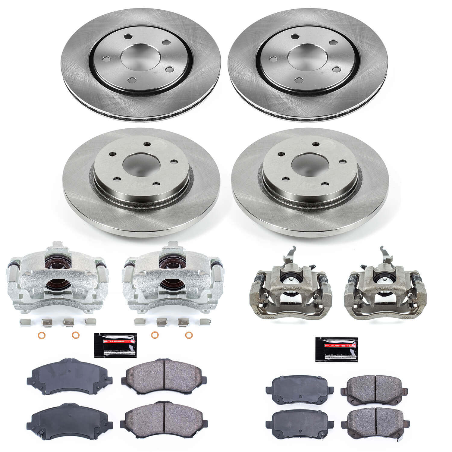 Power Stop KCOE4015A Autospecialty 1-Click OE Replacement Pad And Rotor Kit With Calipers for 2009-2012 Dodge Journey product image