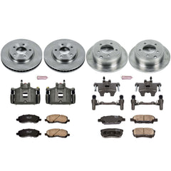 Power Stop KCOE4017A Autospecialty 1-Click Daily Driver Front And Rear Brake Kit for 2008 Mitsubishi Lancer ES product image