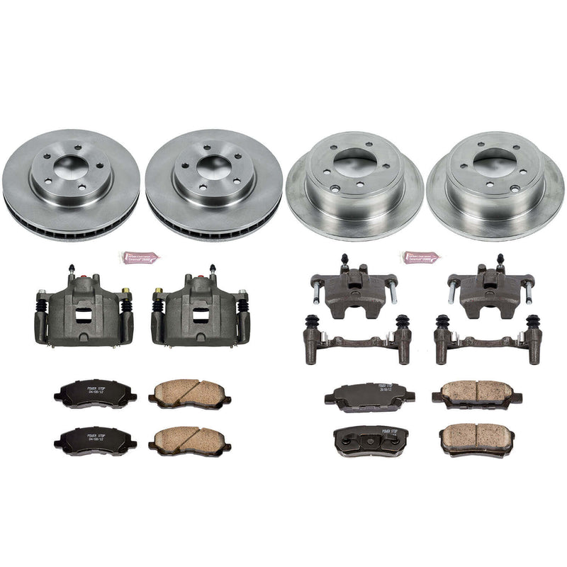 Power Stop KCOE4017A Autospecialty 1-Click Daily Driver Front And Rear Brake Kit for 2008 Mitsubishi Lancer ES product image