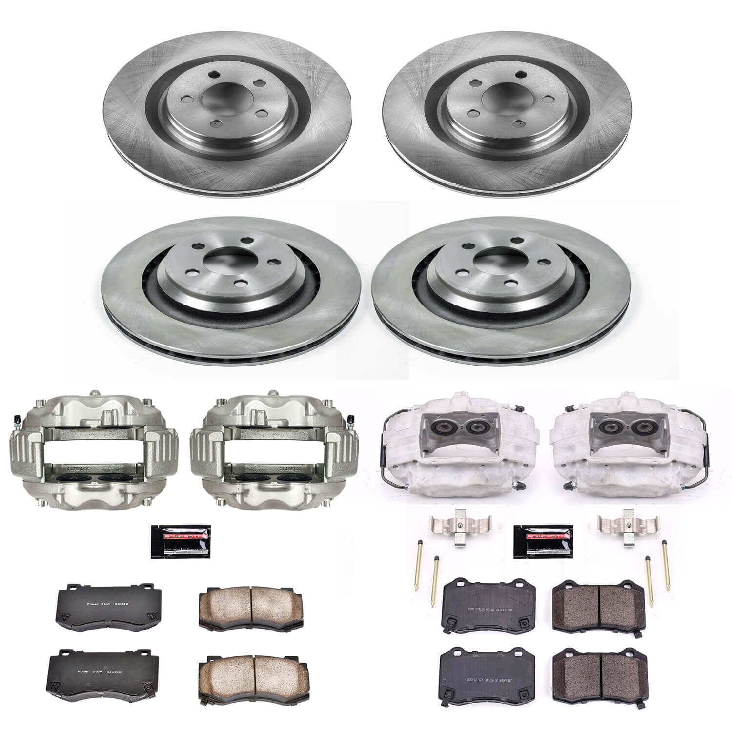 Power Stop KCOE4023 Autospecialty 1-Click OE Replacement Front And Rear Brake Kit With Calipers for 2005-2009 Chrysler 300 C SRT8 product image