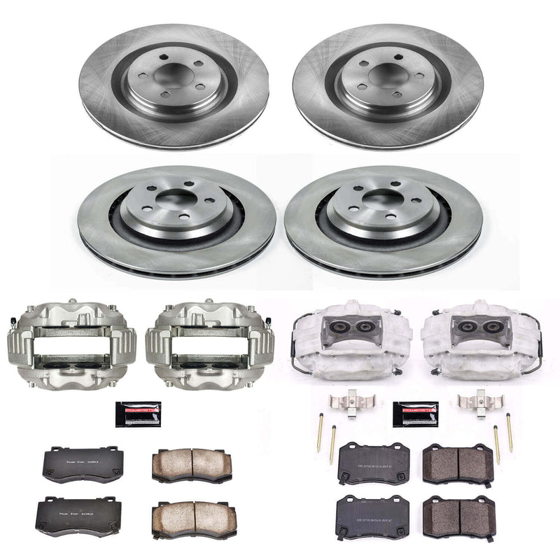 Power Stop KCOE4023 Autospecialty 1-Click OE Replacement Front And Rear Brake Kit With Calipers for 2005-2009 Chrysler 300 C SRT8 product image