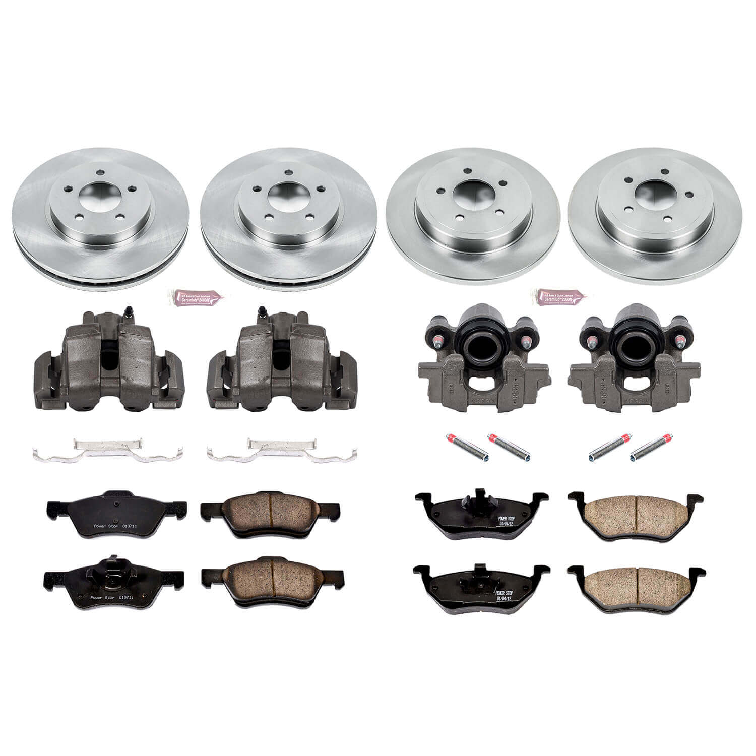 Power Stop KCOE4024 Autospecialty 1-Click Daily Driver Front And Rear Brake Kit for 2005-2006 Ford Escape Rear Disc product image