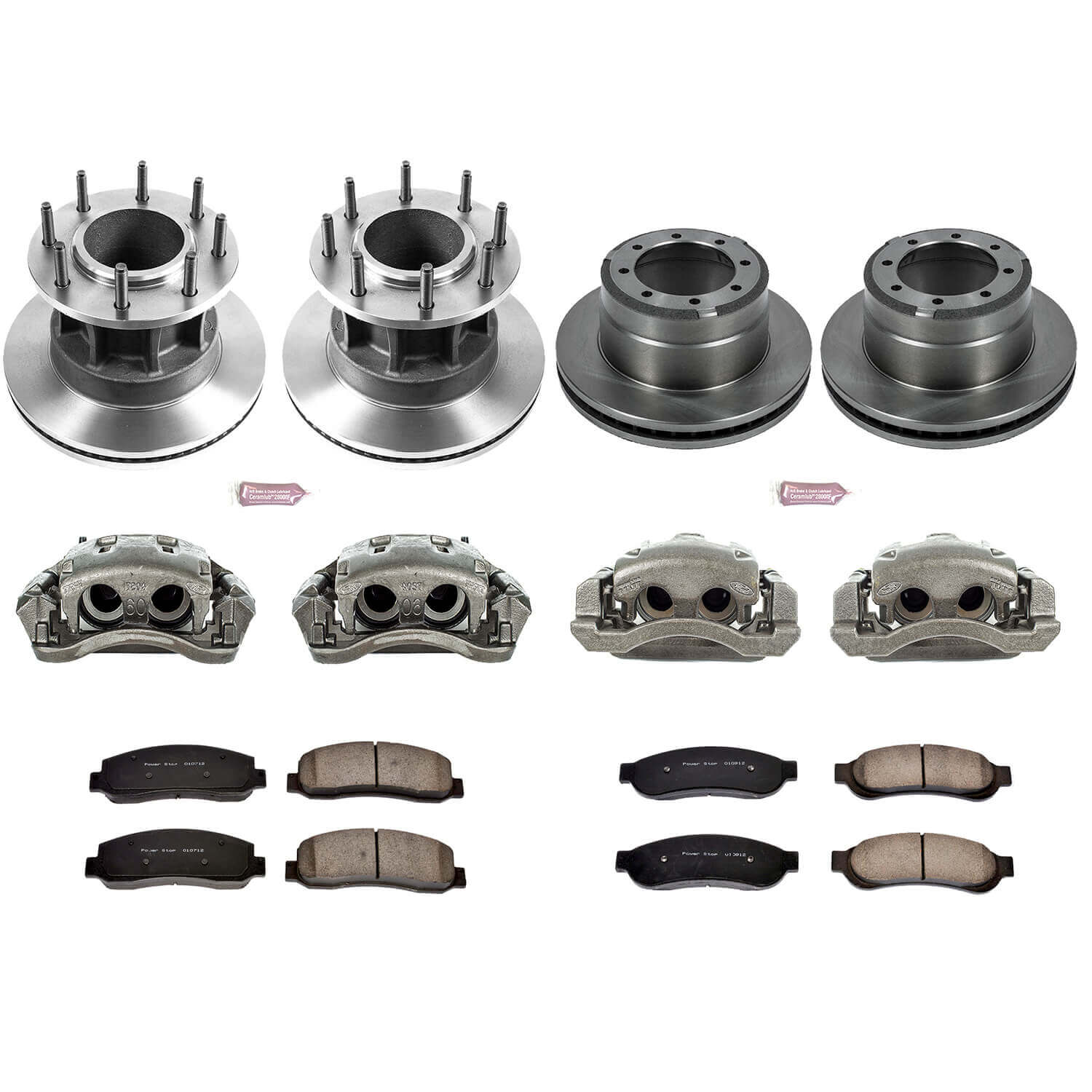 Power Stop KCOE4032 Autospecialty 1-Click Daily Driver Front And Rear Brake Kit for 2007-2009 Ford F-350 Super Duty Rear Wheel Drive product image