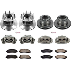 Power Stop KCOE4032 Autospecialty 1-Click Daily Driver Front And Rear Brake Kit for 2007-2009 Ford F-350 Super Duty Rear Wheel Drive product image