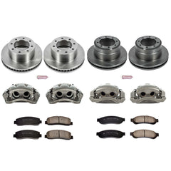 Power Stop KCOE4033 Autospecialty 1-Click Daily Driver Front And Rear Brake Kit for 2005-2009 Ford F-350 Super Duty 4 Wheel Drive product image