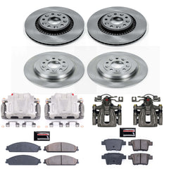 Power Stop KCOE4039 Autospecialty 1-Click OE Replacement Front And Rear Brake Kit With Calipers for 2005-2007 Ford Five Hundred product image