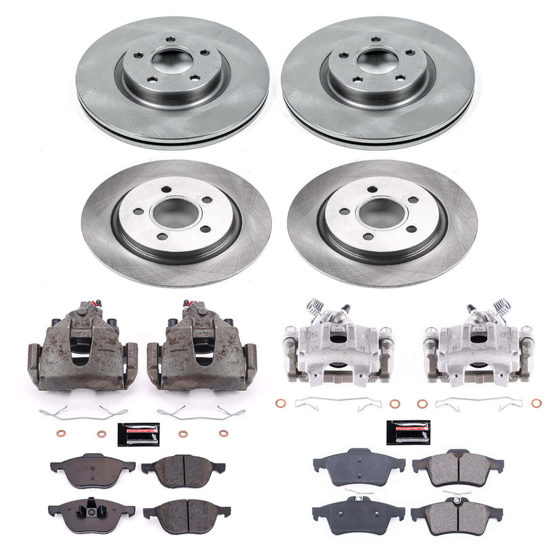 Power Stop KCOE4051 Autospecialty 1-Click OE Replacement Pad And Rotor Kit With Calipers for 2008-2013 Volvo C30 product image