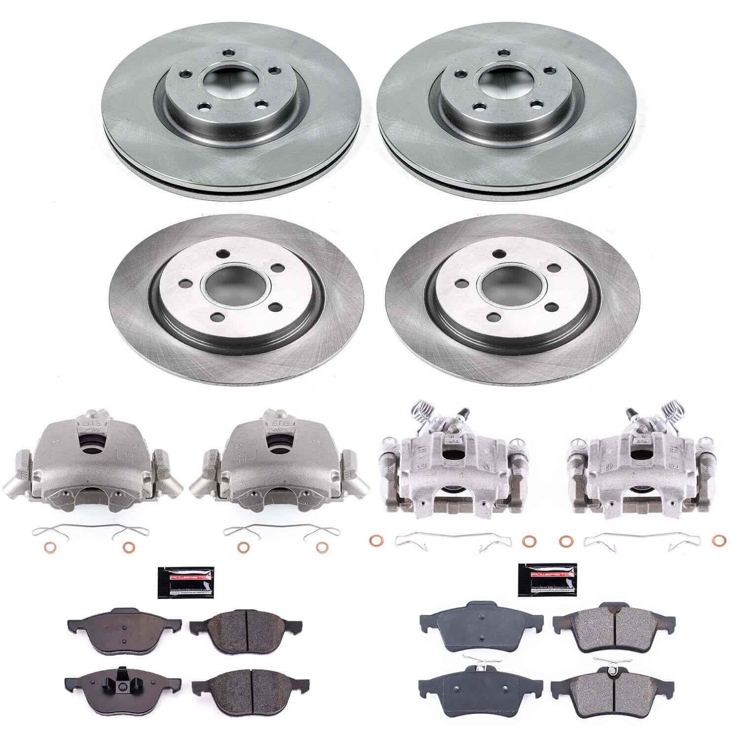 Power Stop KCOE4051A Autospecialty 1-Click OE Replacement Pad And Rotor Kit With Calipers for 2006-2013 Volvo C70 product image