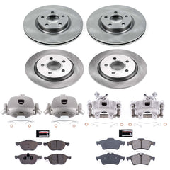 Power Stop KCOE4051A Autospecialty 1-Click OE Replacement Pad And Rotor Kit With Calipers for 2006-2013 Volvo C70 product image