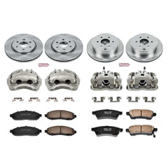 Power Stop KCOE4062 Autospecialty 1-Click Daily Driver Front And Rear Brake Kit for 2005-2010 Nissan Frontier 4 Wheel Drive, Rear Wheel Drive product image