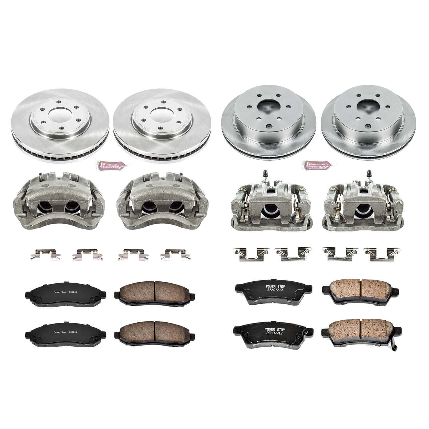 Power Stop KCOE4063 Autospecialty 1-Click Daily Driver Front And Rear Brake Kit for 2005-2010 Nissan Frontier Rear Wheel Drive product image