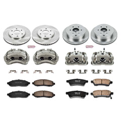 Power Stop KCOE4063 Autospecialty 1-Click Daily Driver Front And Rear Brake Kit for 2005-2010 Nissan Frontier Rear Wheel Drive product image