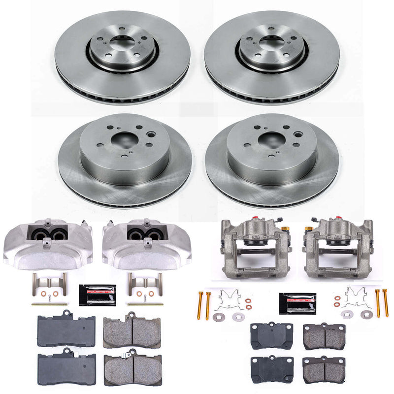 Power Stop KCOE4070 Autospecialty 1-Click OE Replacement Pad And Rotor Kit With Calipers for 2007-2011 Lexus GS350 Rear Wheel Drive product image