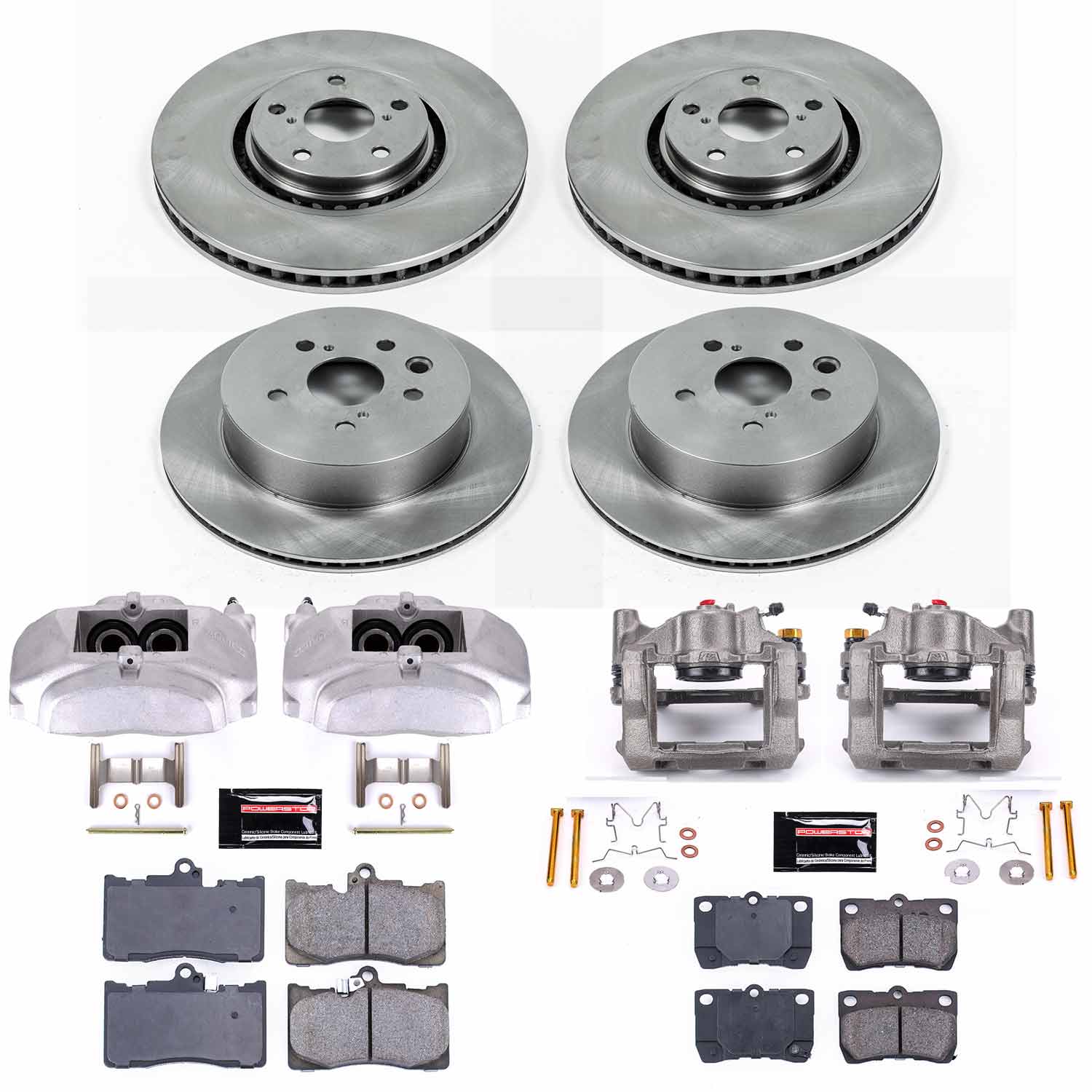 Power Stop KCOE4071 Autospecialty 1-Click OE Replacement Pad And Rotor Kit With Calipers for 2007-2011 Lexus GS350 All Wheel Drive product image