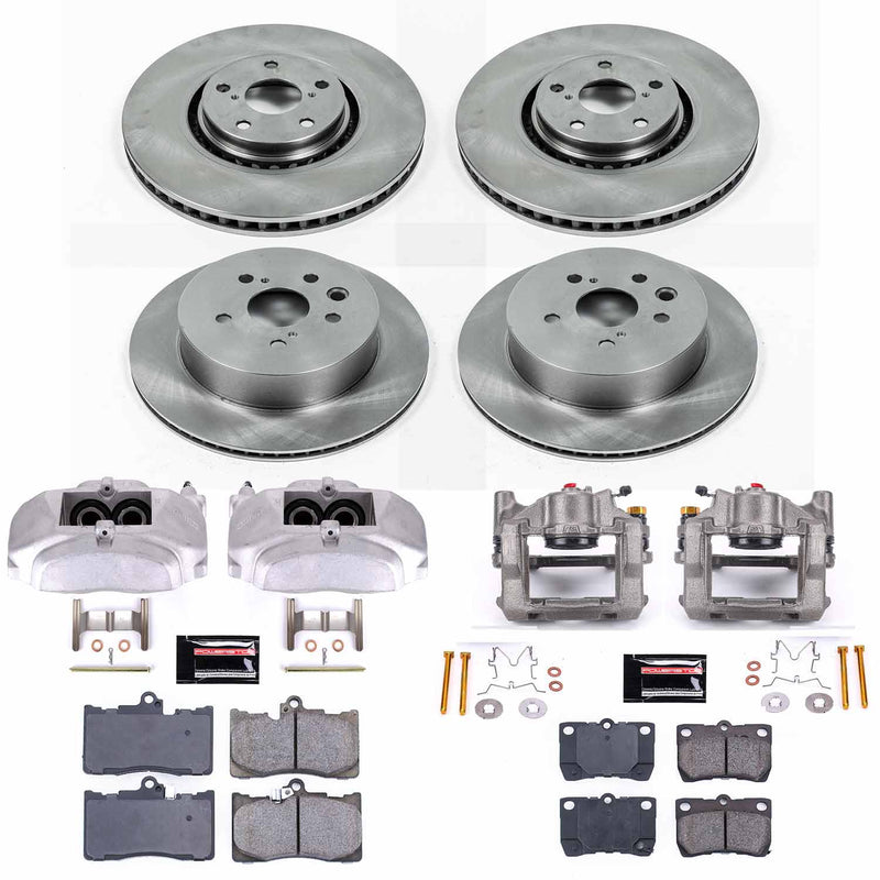 Power Stop KCOE4071 Autospecialty 1-Click OE Replacement Pad And Rotor Kit With Calipers for 2007-2011 Lexus GS350 All Wheel Drive product image