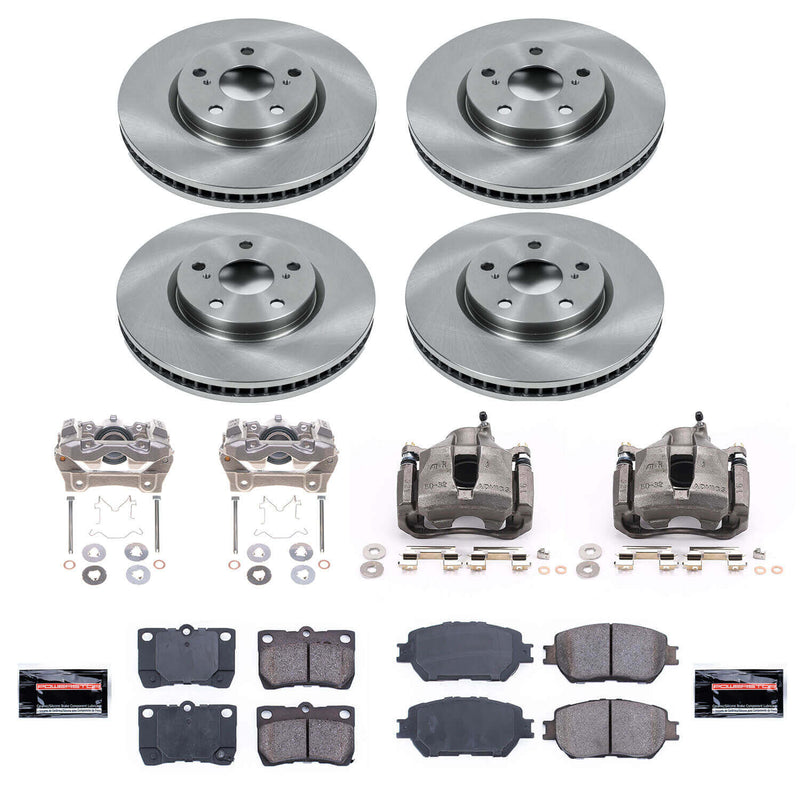 Power Stop KCOE4072 Autospecialty 1-Click OE Replacement Pad And Rotor Kit With Calipers for 2006 Lexus GS300 product image