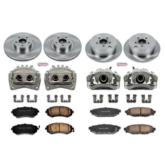 Power Stop KCOE4077 Autospecialty 1-Click Daily Driver Front And Rear Brake Kit for 2009-2010 Subaru Forester product image