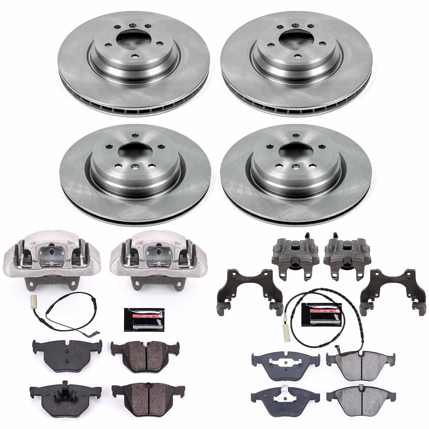 Power Stop KCOE4094 Autospecialty 1-Click Daily Driver Front And Rear Brake Kit for 2009-2010 BMW 335D product image