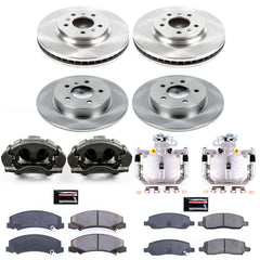 Power Stop KCOE4096 Autospecialty 1-Click OE Replacement Front And Rear Brake Kit With Calipers for 2006-2011 Buick Lucerne product image