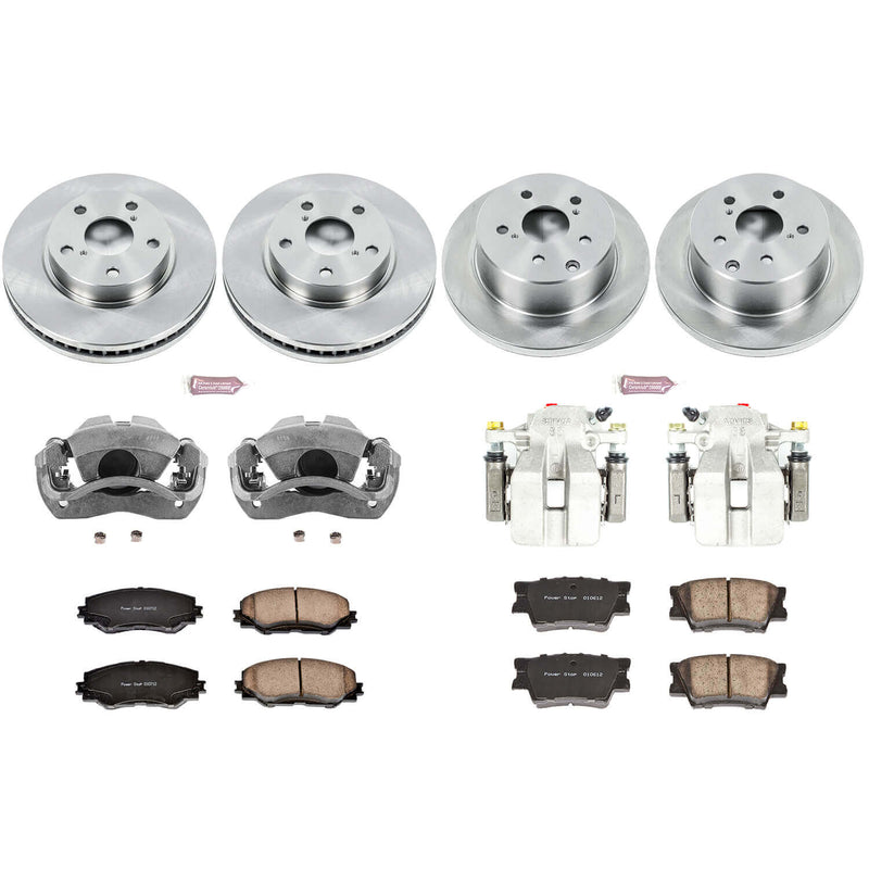 Power Stop KCOE4100 Autospecialty 1-Click Daily Driver Front And Rear Brake Kit for 2006-2011 Toyota RAV4 product image