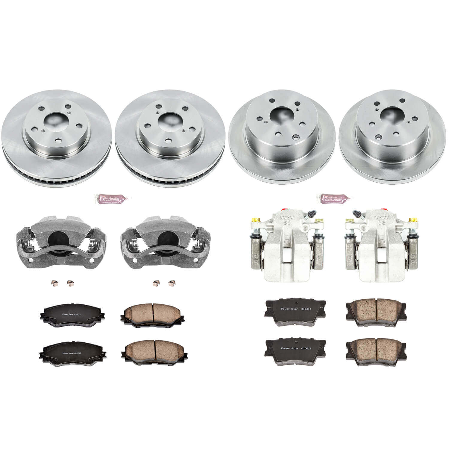 Power Stop KCOE4100A Autospecialty 1-Click Daily Driver Front And Rear Brake Kit for 2011 Toyota RAV4 product image