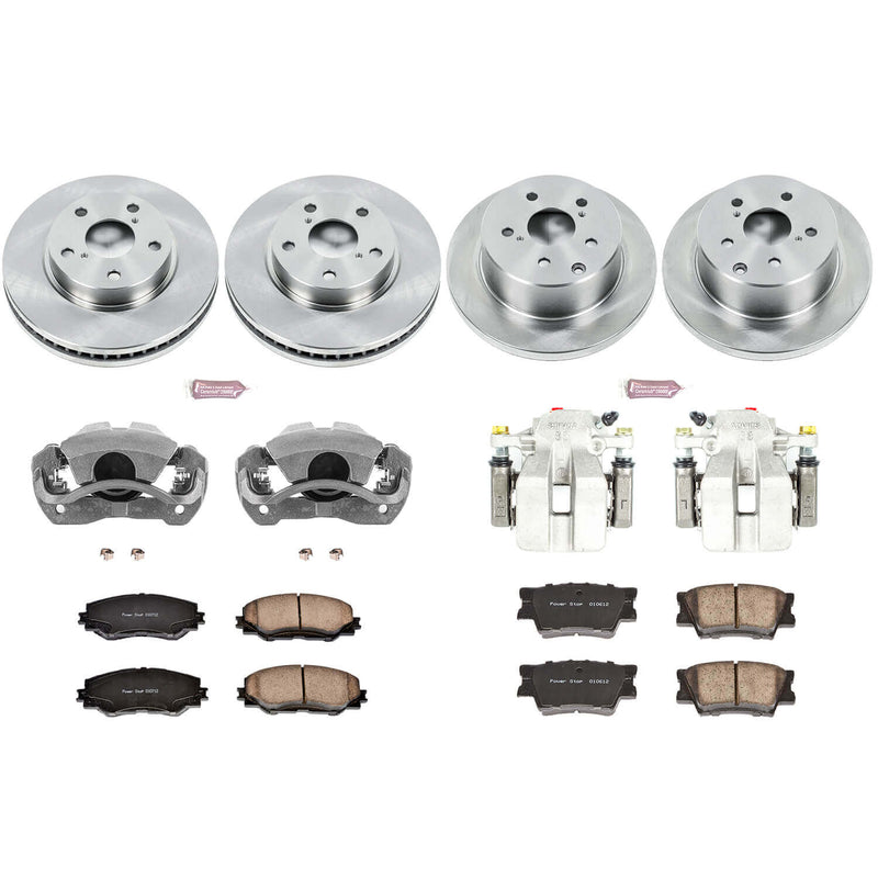 Power Stop KCOE4100A Autospecialty 1-Click Daily Driver Front And Rear Brake Kit for 2011 Toyota RAV4 product image