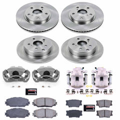 Power Stop KCOE4100B Autospecialty 1-Click OE Replacement Front And Rear Brake Kit With Calipers for 2011-2012 Toyota RAV4 product image