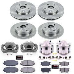Power Stop KCOE4100C Autospecialty 1-Click OE Replacement Front And Rear Brake Kit With Calipers for 2011-2012 Toyota RAV4 product image
