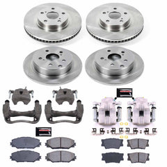Power Stop KCOE4101A Autospecialty 1-Click OE Replacement Front And Rear Brake Kit With Calipers for 2011-2012 Toyota RAV4 product image