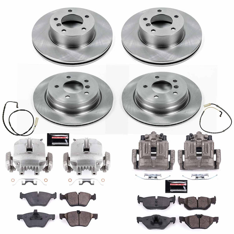 Power Stop KCOE4102 Autospecialty 1-Click OE Replacement Pad And Rotor Kit With Calipers for 2007 BMW 328Xi Sedan (4 Door), Station Wagon product image