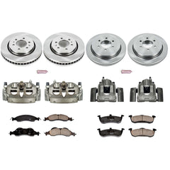 Power Stop KCOE4109 Autospecialty 1-Click Daily Driver Front And Rear Brake Kit for 2007-2009 Ford Expedition product image