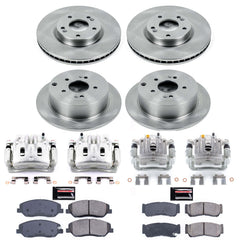 Power Stop KCOE4116 Autospecialty 1-Click OE Replacement Pad And Rotor Kit With Calipers for 2007-2009 Hyundai Santa Fe product image