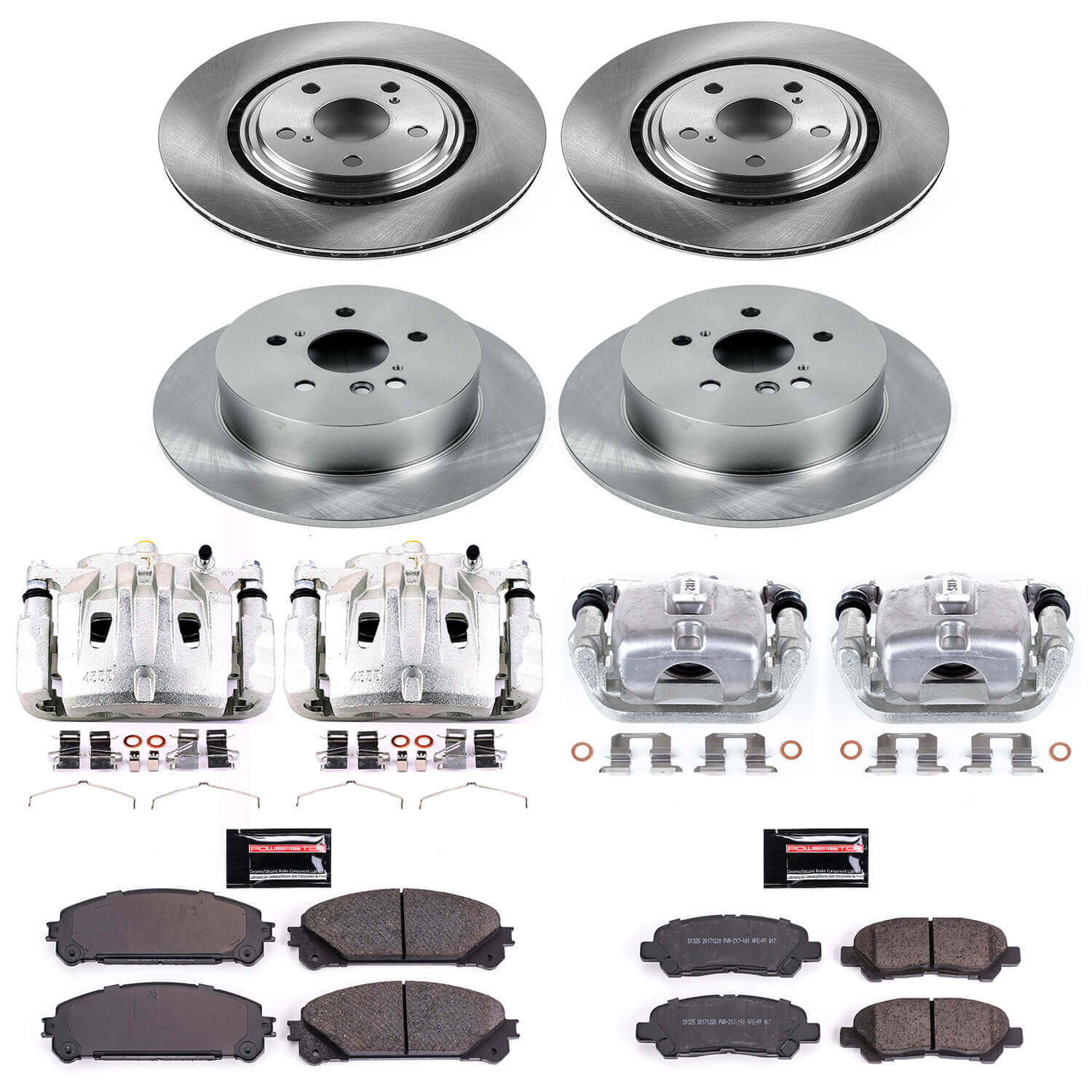 Power Stop KCOE4129 Autospecialty 1-Click OE Replacement Pad And Rotor Kit With Calipers for 2008-2013 Toyota Highlander product image