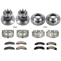 Power Stop KCOE4132 Autospecialty 1-Click Daily Driver Front And Rear Brake Kit for 2008-2019 Ford E-350 Super Duty product image
