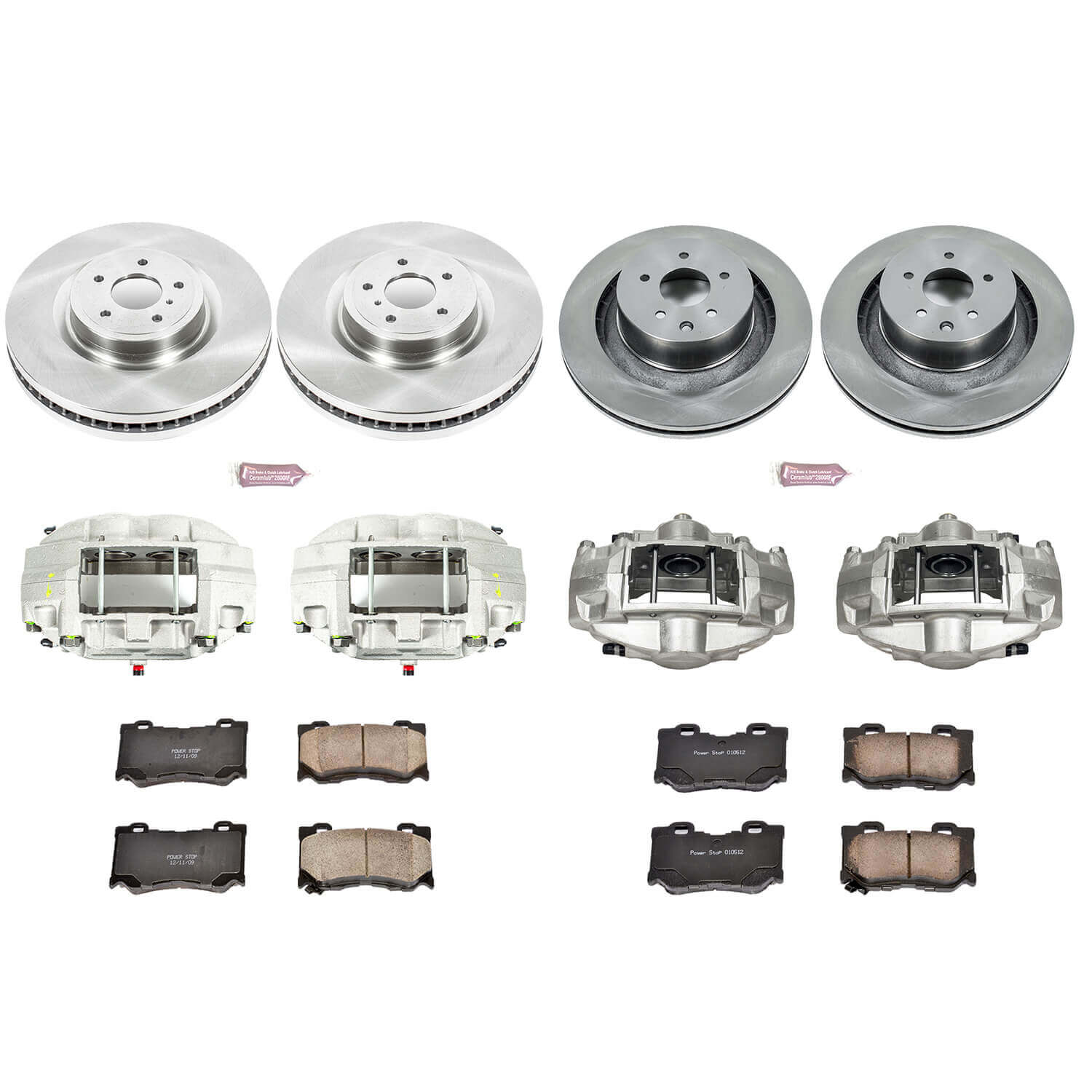 Power Stop KCOE4138A Autospecialty 1-Click Daily Driver Front And Rear Brake Kit for 2008-2010 Infiniti G37 Sport product image