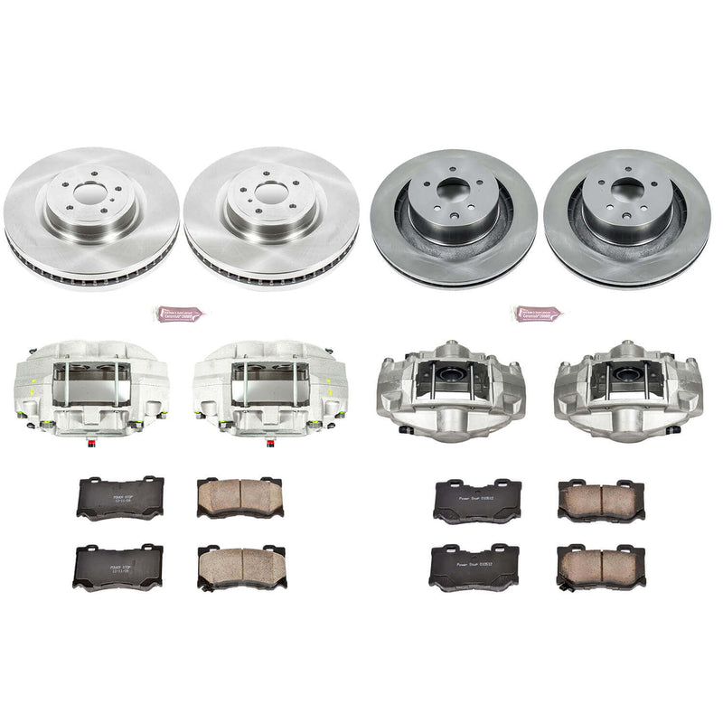 Power Stop KCOE4138A Autospecialty 1-Click Daily Driver Front And Rear Brake Kit for 2008-2010 Infiniti G37 Sport product image