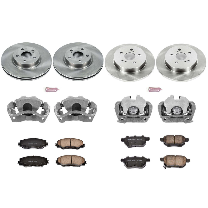 Power Stop KCOE4140 Autospecialty 1-Click Daily Driver Front And Rear Brake Kit for 2009-2010 Pontiac Vibe Base product image