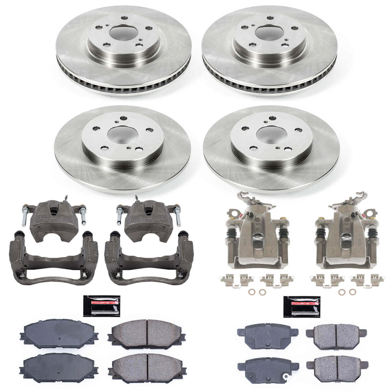 Power Stop KCOE4142 Autospecialty 1-Click OE Replacement Pad And Rotor Kit With Calipers for 2009-2010 Pontiac Vibe Base product image