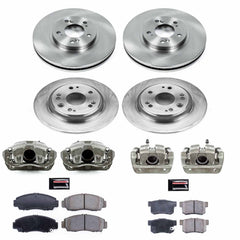 Power Stop KCOE4271 Autospecialty 1-Click OE Replacement Front And Rear Brake Kit With Calipers for 2002-2004 Acura RL product image