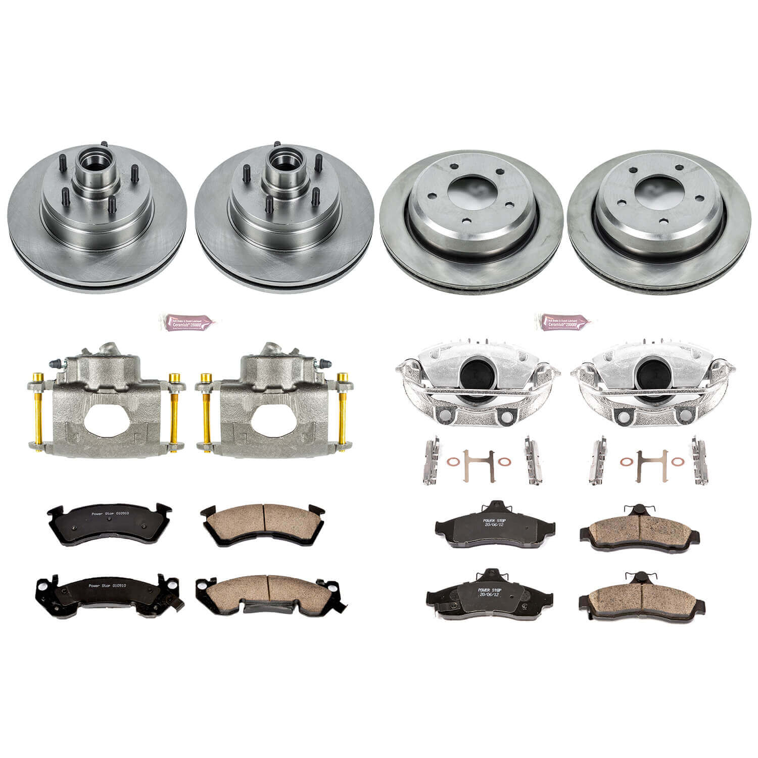 Power Stop KCOE4338 Autospecialty 1-Click Daily Driver Front And Rear Brake Kit for 1994-1996 Chevrolet Impala SS product image