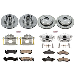 Power Stop KCOE4338 Autospecialty 1-Click Daily Driver Front And Rear Brake Kit for 1994-1996 Chevrolet Impala SS product image